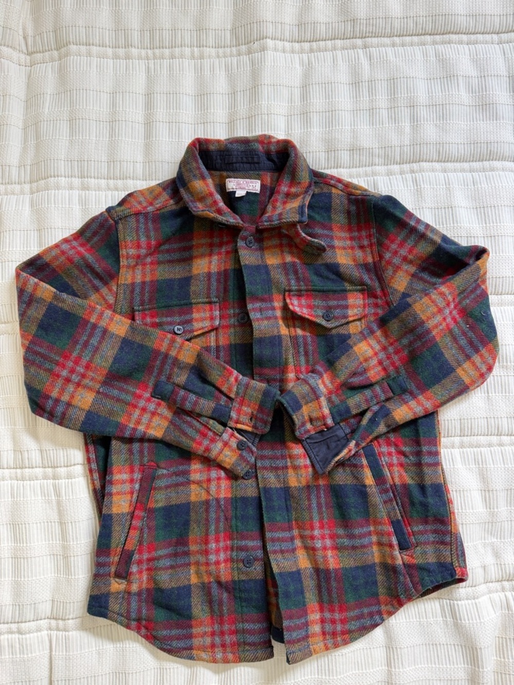 Men's Plaid Lightweight Shirt Jacket - Multicolor